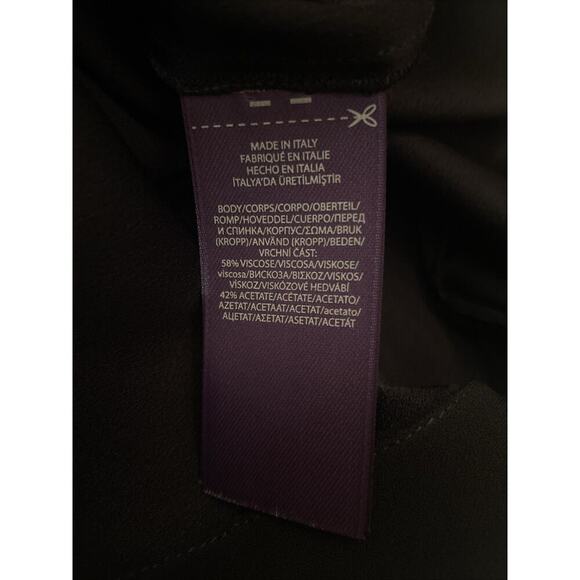 Ralph Lauren Collection Purple Label Black Maxi Skirt Satin Crepe Pencil 4 $1690 - Picture 12 of 15